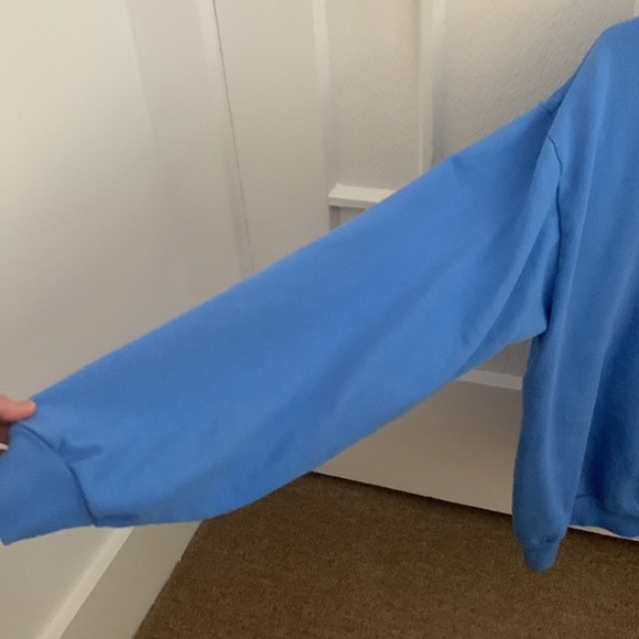 Los Angeles Apparel 14 Oz Heavy Fleece in Blue - Picture 9 of 11